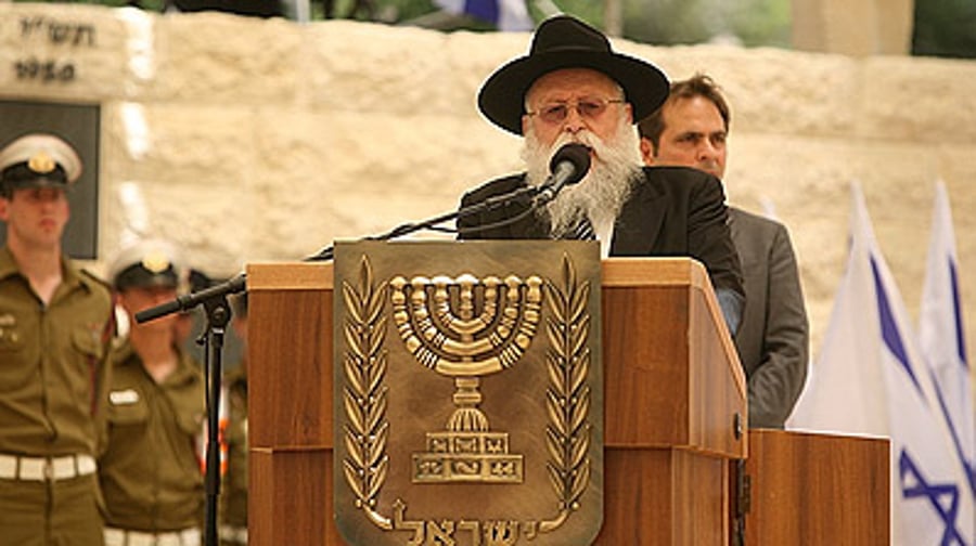 הרב רוזנברג בטקס.