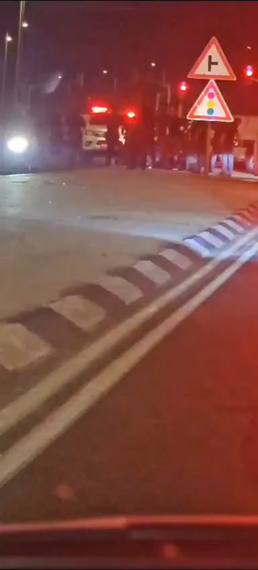 זירת הפיגוע, הלילה