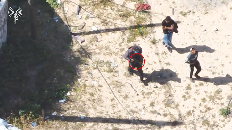 תיעוד מחיסול המחבלים במרכז הרצועה