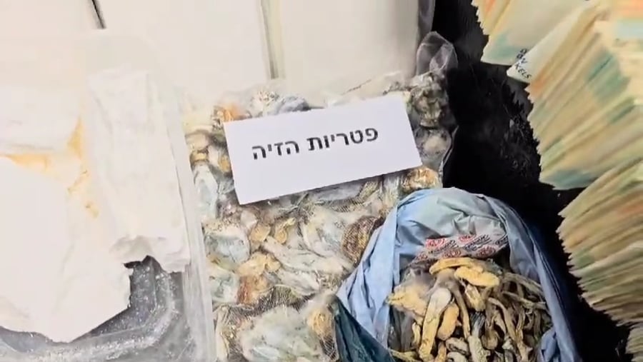 מלאי הסמים שנתפסו