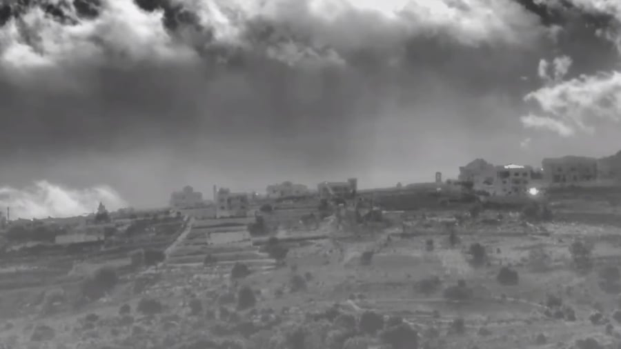 תיעוד מתקיפות צה"ל בדרום לבנון