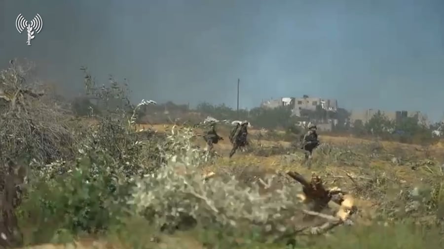 תיעוד מפעילות צוות הקרב של חטיבת הנח"ל במרכז הרצועה