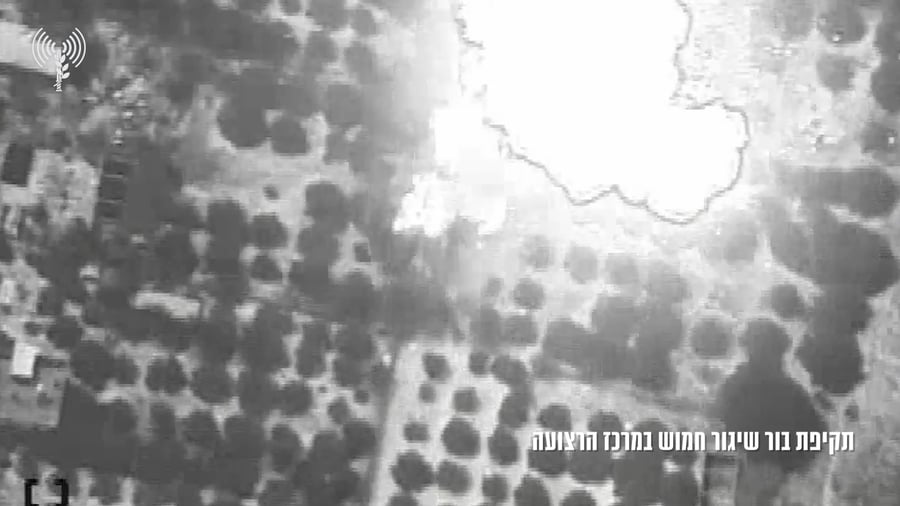 תיעוד מתקיפות האש של חטיבה 215 במרכז הרצועה