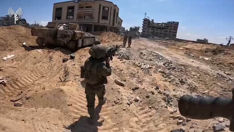 תיעוד מפעילות צוות הקרב של חטיבה 401 במרכז הרצועה