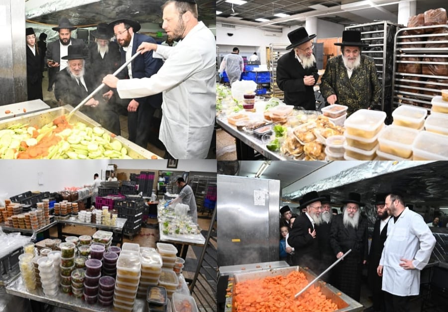 גדולי ישראל בביקור במטבח המרכזי בב"ב