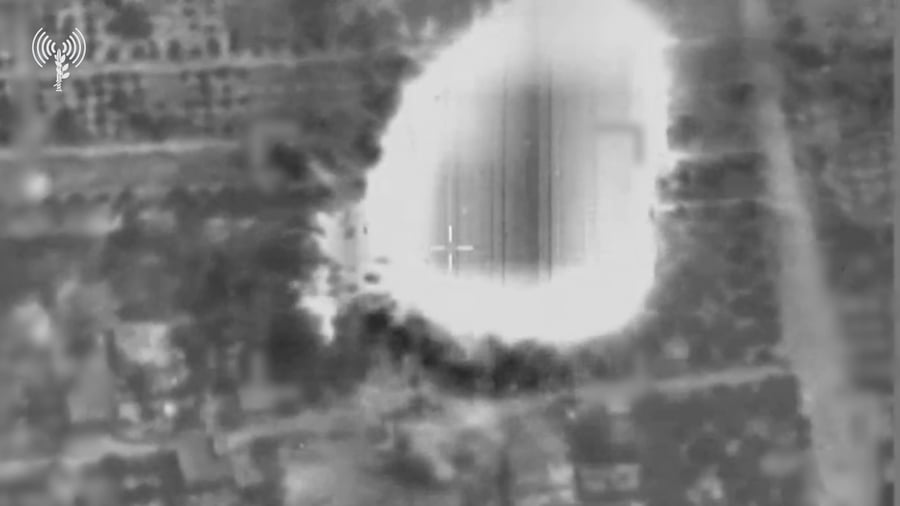 תיעוד מתקיפות חיל האוויר בגזרה