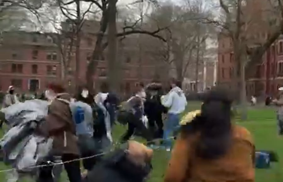אחרי קולומביה: כך השתלטו פורעים על המדשאה של הרווארד