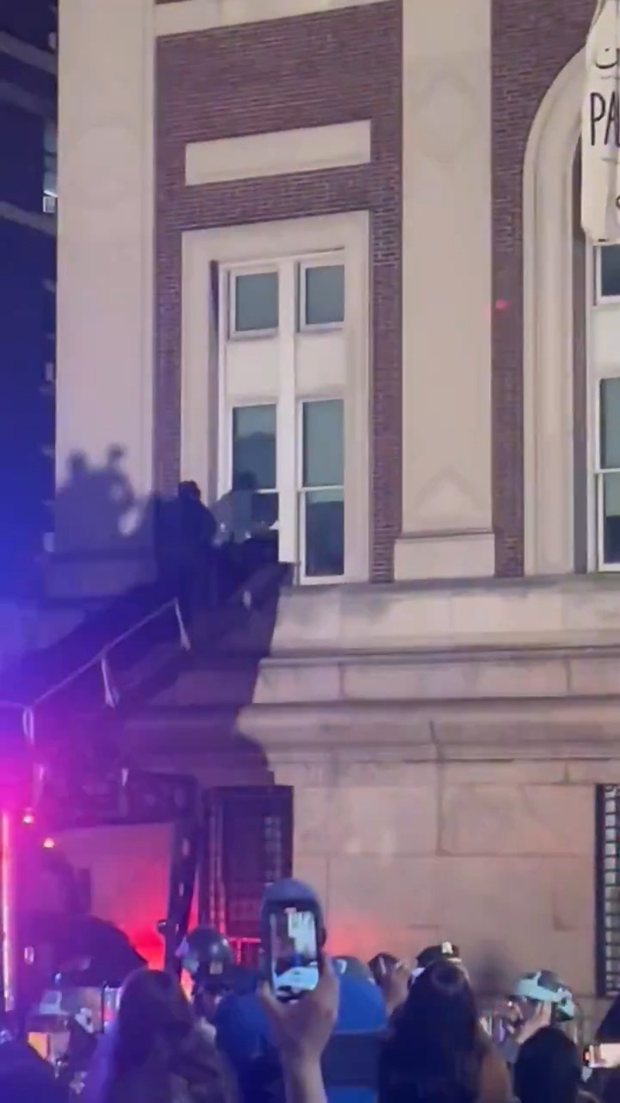 הפריצה לקולומביה, הלילה 