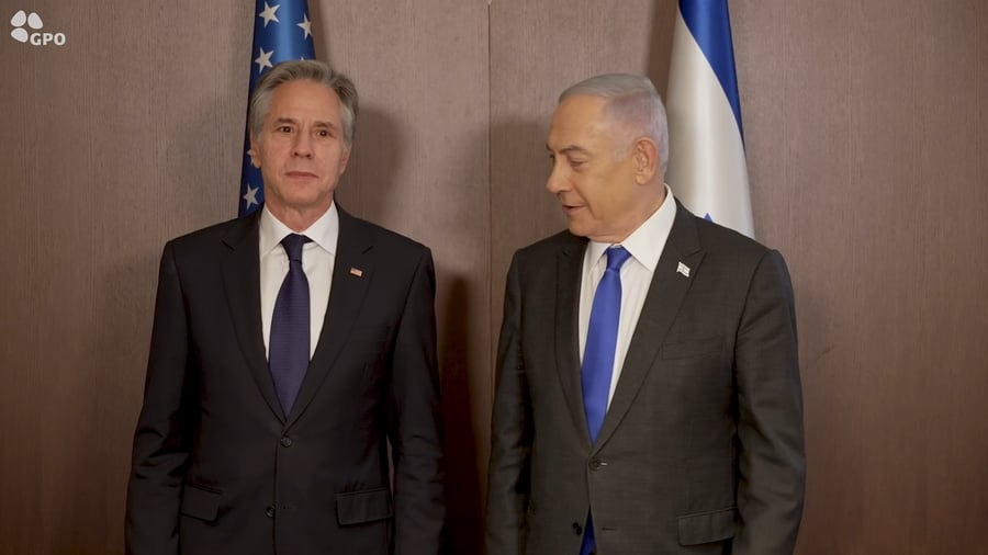 הפגישה היום של נתניהו ובלינקן בירושלים