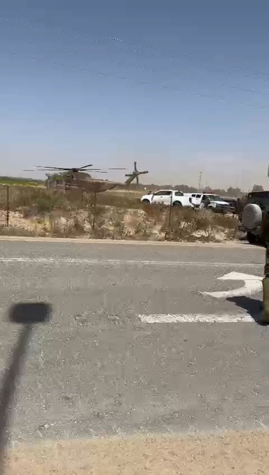 פינוי הפצועים במסוק של צה"ל בזירה הקשה בכרם שלום