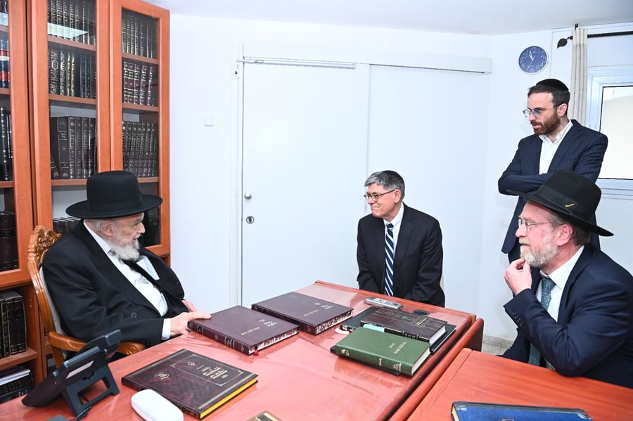 ביקור שגריר ארצות הברית ג'ק לו, בבתי גדולי ישראל