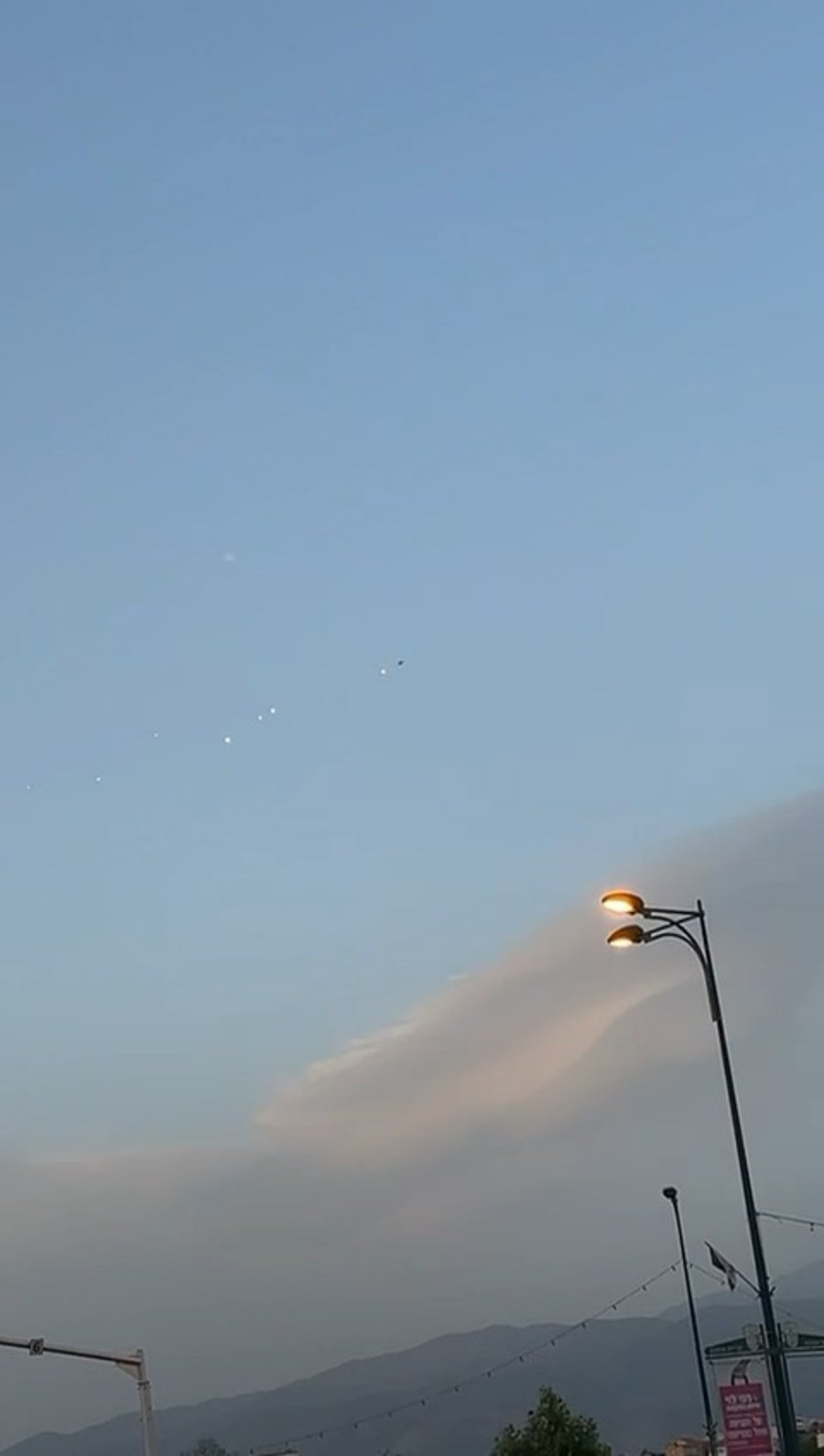 אזעקה מוקלטת! תיעוד מפעילות חיל האוויר מעל קריית שמונה