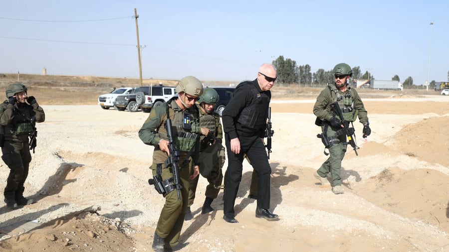 ביקור שר הביטחון גלנט ברפיח