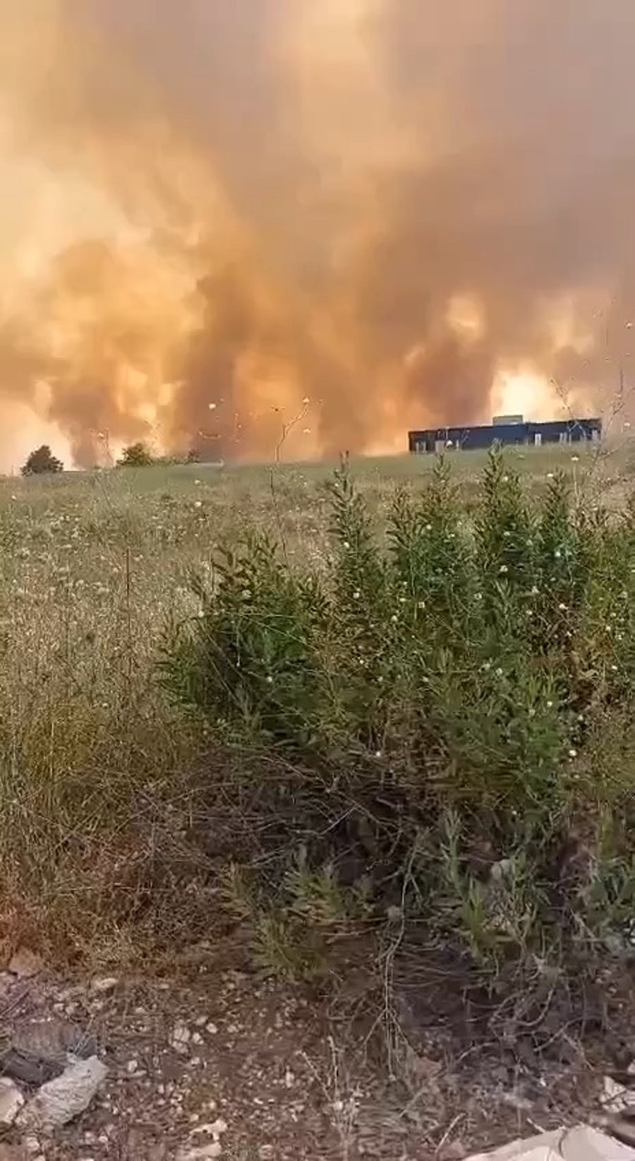 שריפות הענק ברמת הגולן סמוך לקצרין: נסראללה מבעיר את הגולן