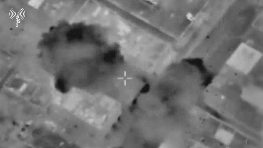 תיעוד מתקיפות צה"ל ברצועה