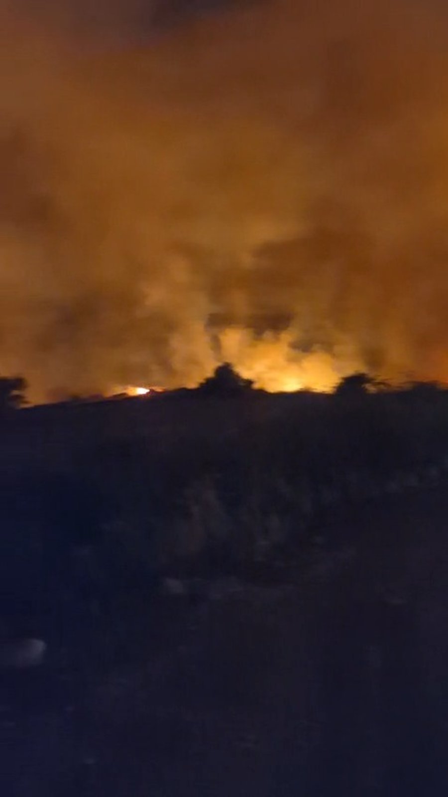 השריפה בצומת עמיעד, הערב