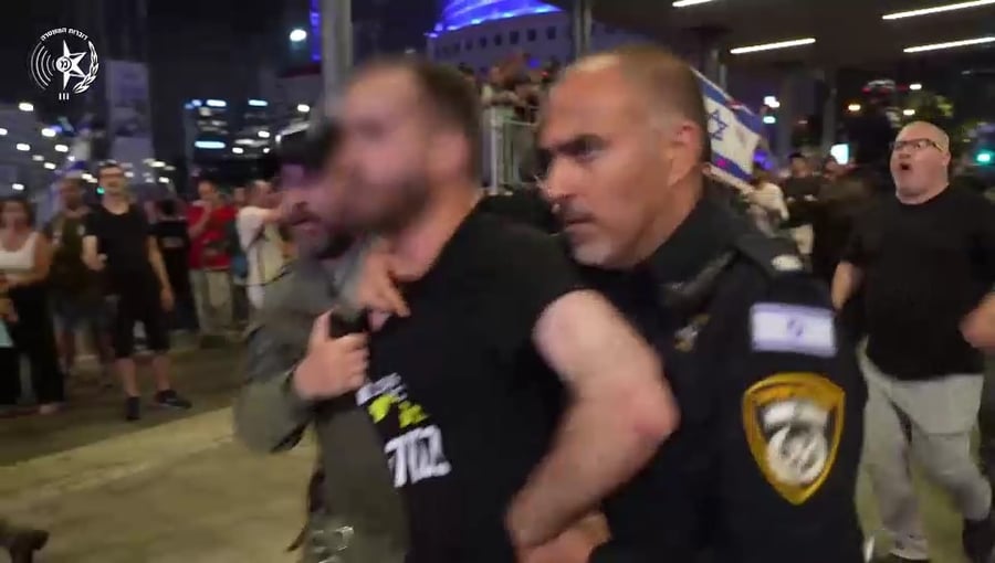 המחאה בתל אביב והמעצרים