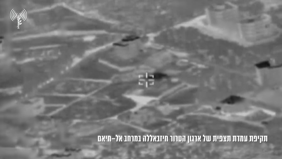 תיעוד מהתקיפות הערב בלבנון