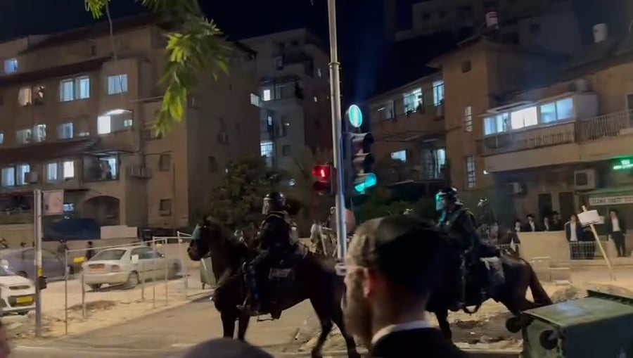 הפגנת העדה החרדית והפלג הירושלמי על חוק הגיוס בירושלים, הערב