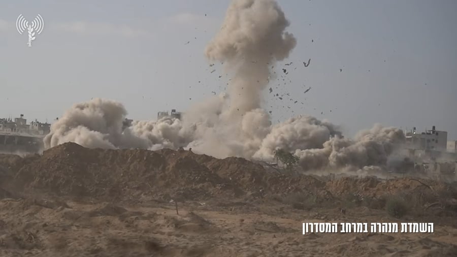 תיעוד מהשמדת המנהרה