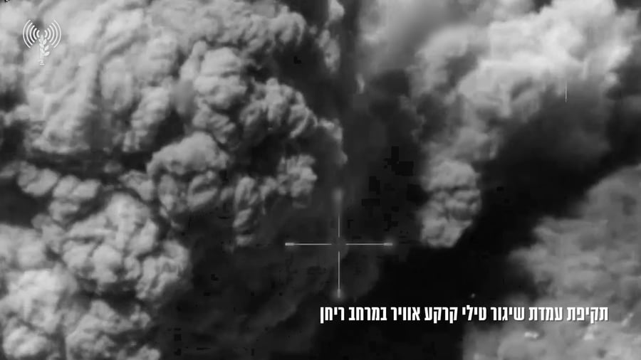 תיעוד מתקיפת משגר טילי הקרקע