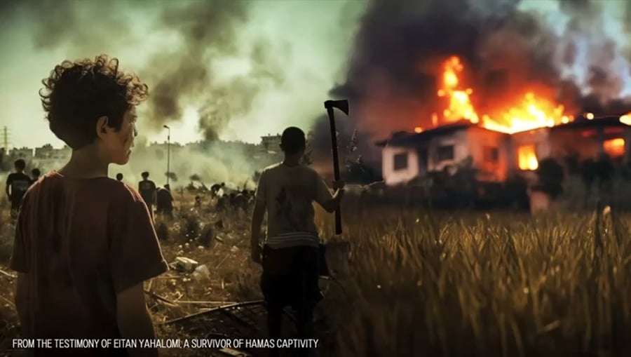 עדותו של איתן יהלומי, שאביו, אוהד, חטוף ברצועה על ידי מחבלי חמאס