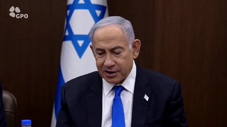 ראש הממשלה נתניהו עם שליחי חב"ד