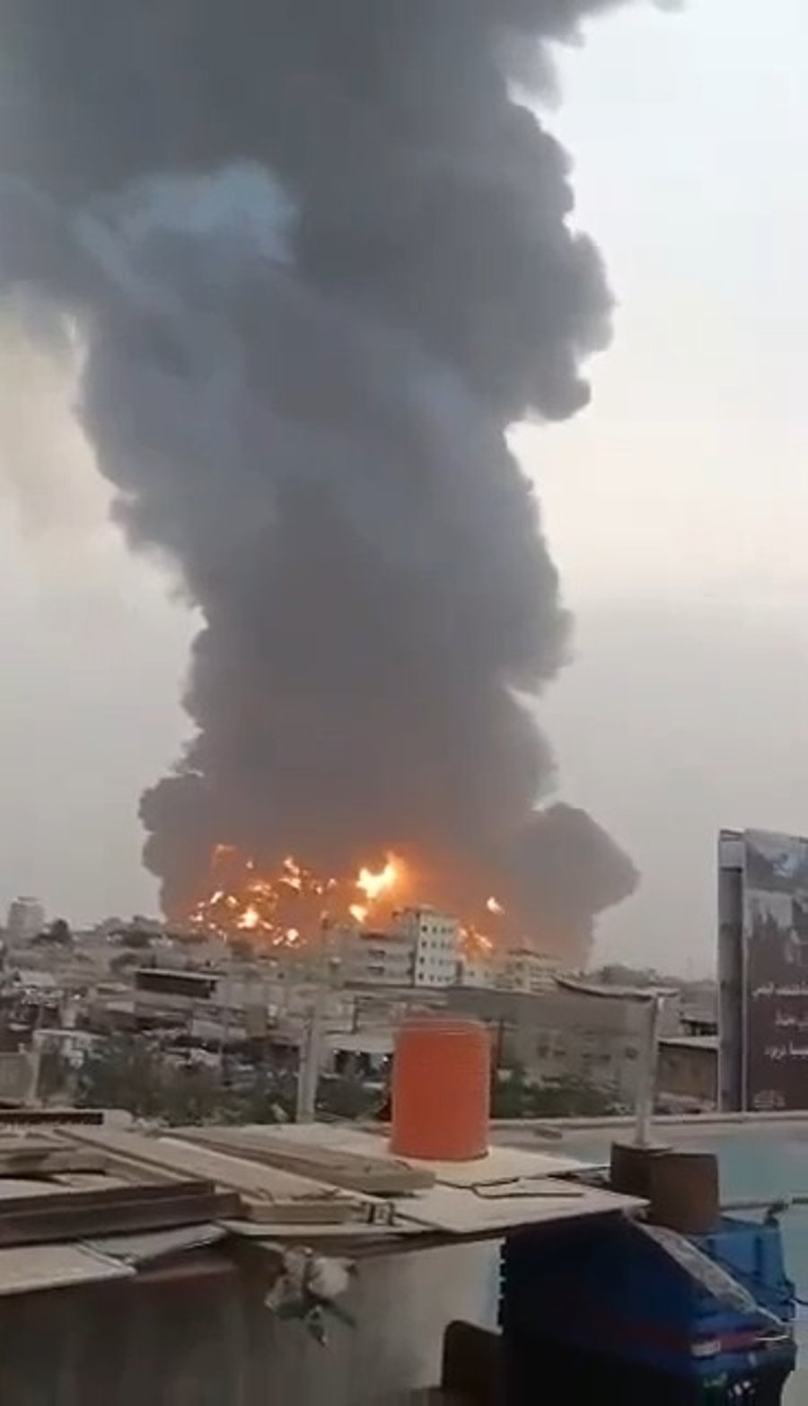 זירת התקיפה הישראלית 