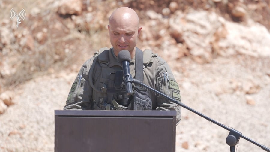 נאומו של מפקד אוגדה 91, תת-אלוף שי קלפר