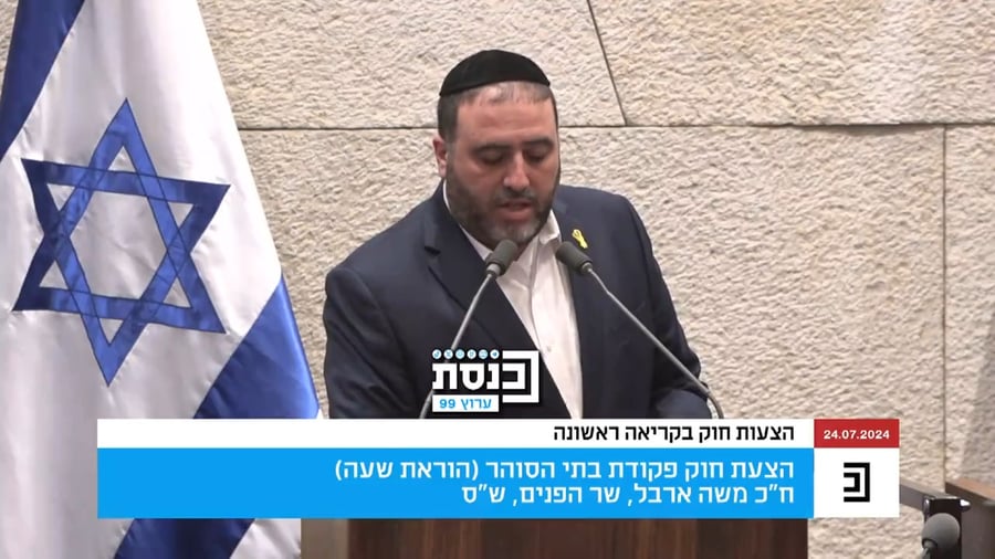 נאומו של ארבל היום במליאה