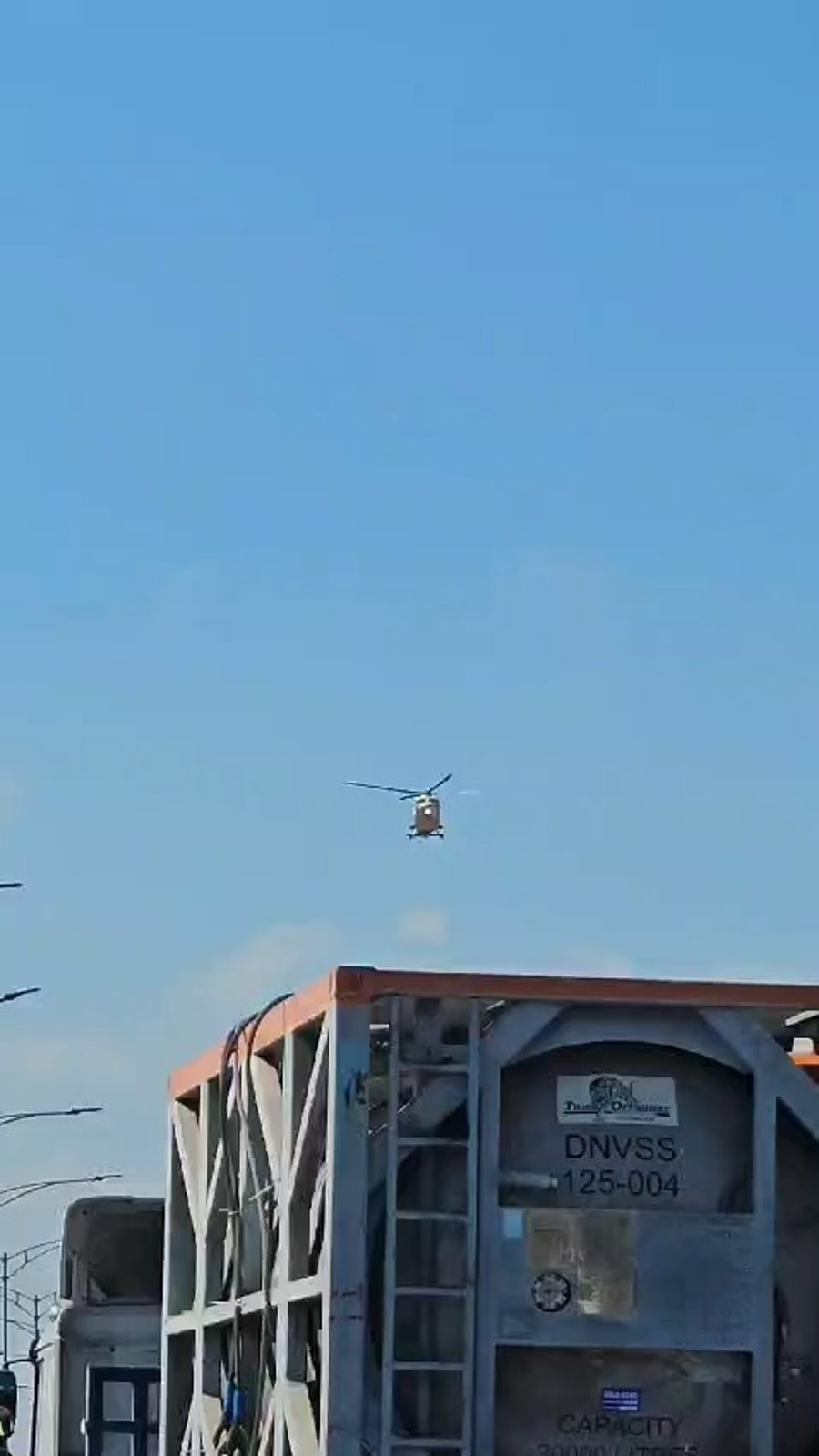 מסוק הגיע לפנות פצועים מהתאונה