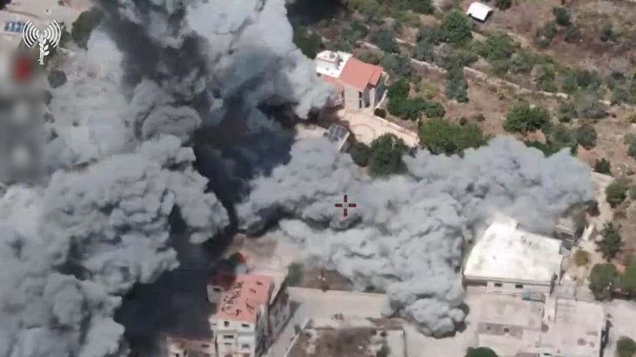 תיעוד מתקיפות צה"ל בדרום לבנון