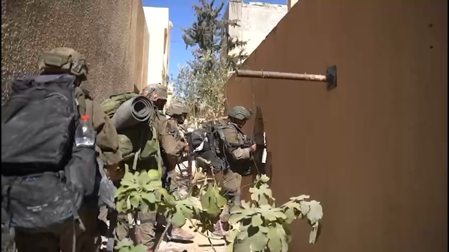 לוחמי צה"ל ברצועה, אתמול 