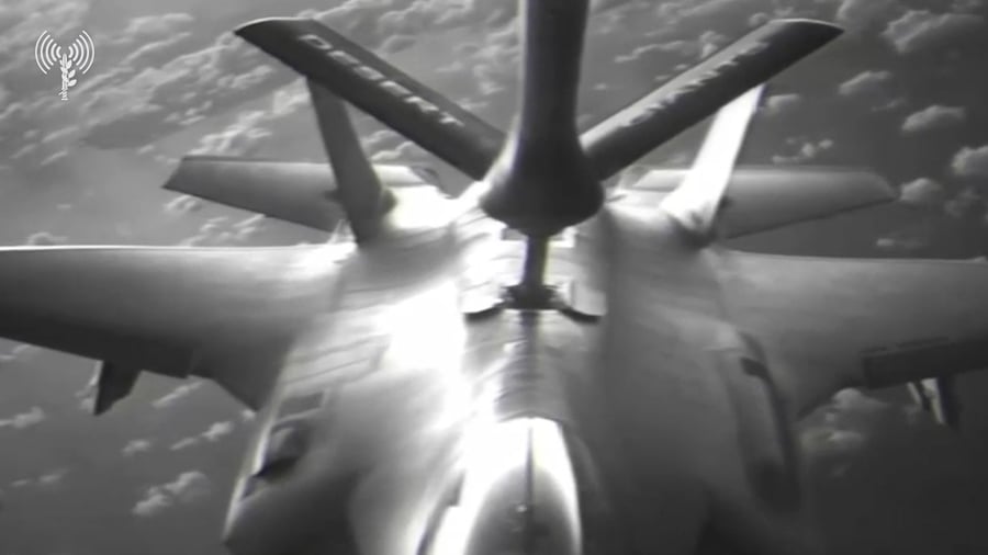 צפו בתדלוק האווירי בשמי לבנון בזמן מתקפת המנע