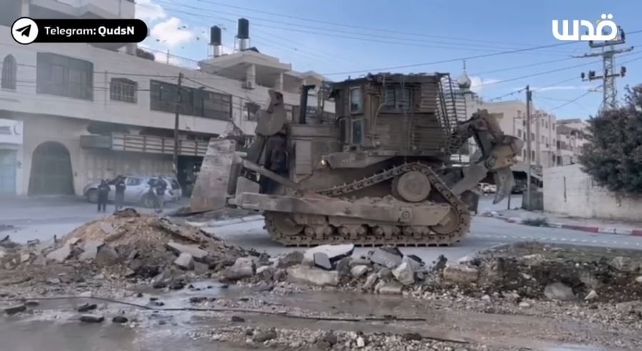 נטרול מטענים שהטמינו מחבלים במחנה הפליטים נור א-שמס