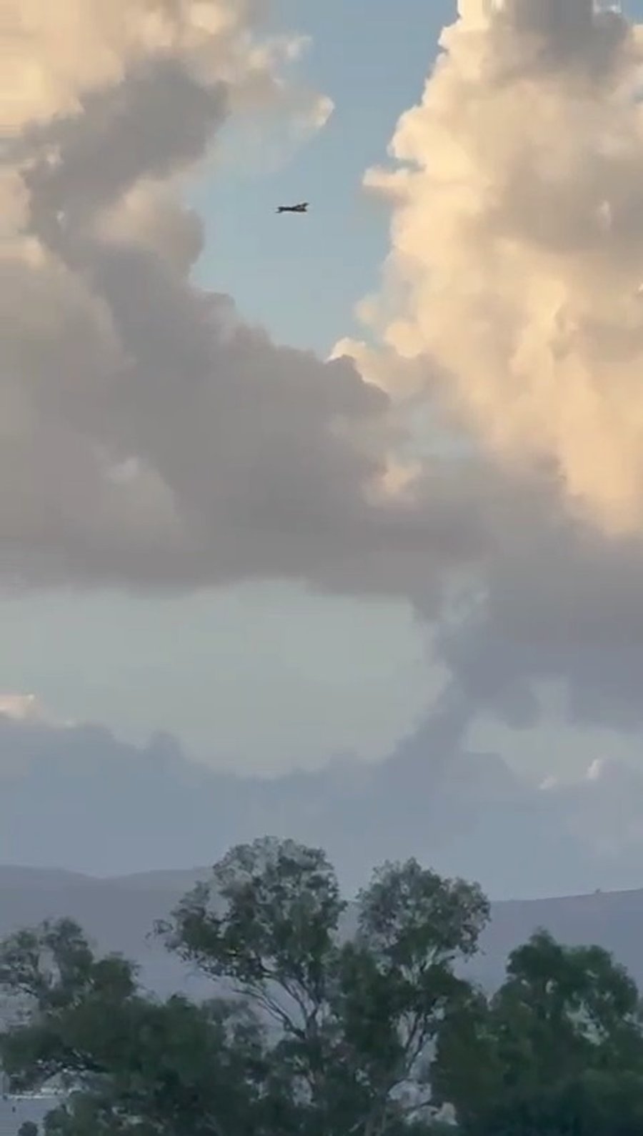 צפו: כטב"מ משייט בשמי אצבע הגליל, הערב