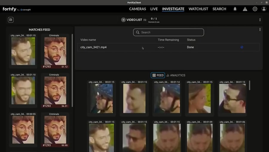 הדגמת מערכת זיהוי פנים בישראל