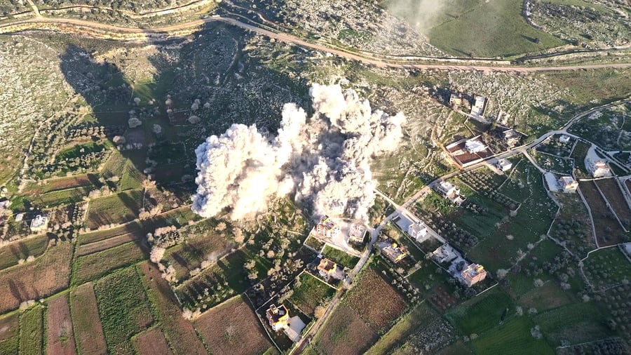 השמדת המנהרה תחת הבית בכפר כילא