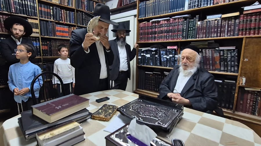 עושה חזרות על תקיעת שופר