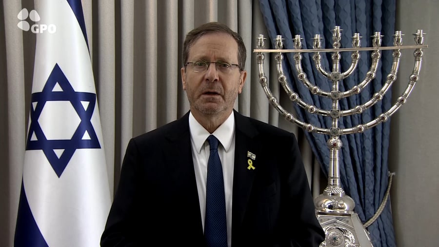 צפו בדבריו המלאים של נשיא המדינה יצחק הרצוג לרגל שנה לטבח שמחת תורה