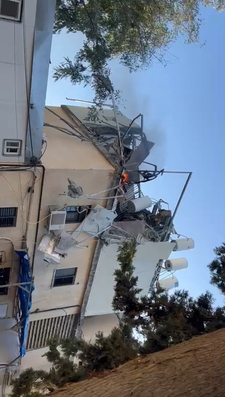 זירת הפגיעה הישירה בצפת - היום