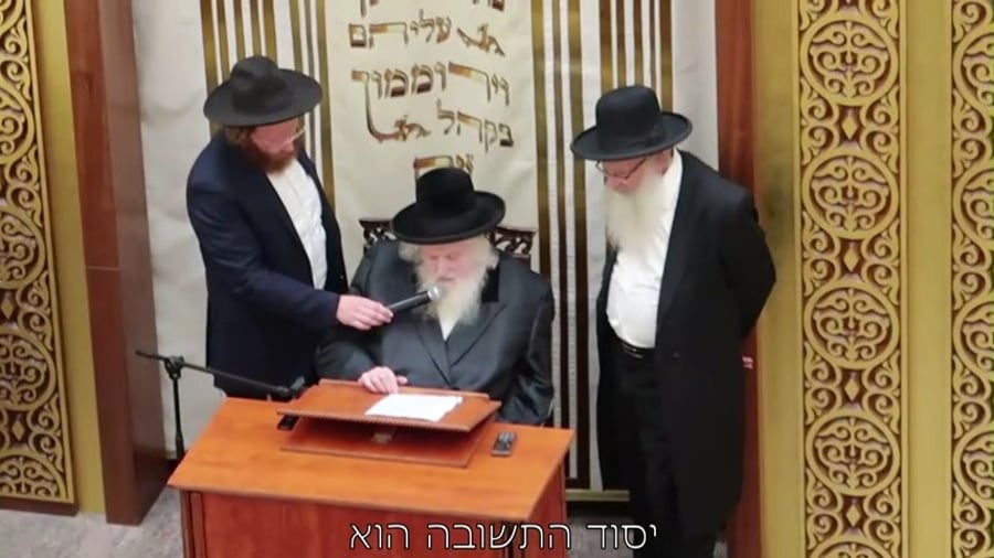 הגר"מ שטרנבוך בישיבת וולפסון 