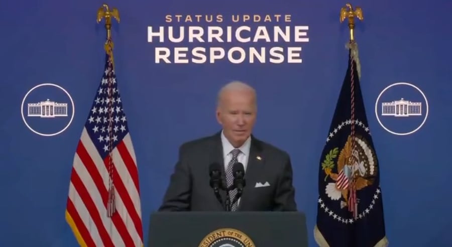 ביידן במסיבת עיתונאים, הערב