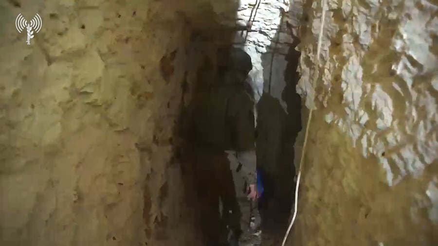 מפקד אוגדה 146, תת-אלוף יפתח נורקין במנהרה שאותרה