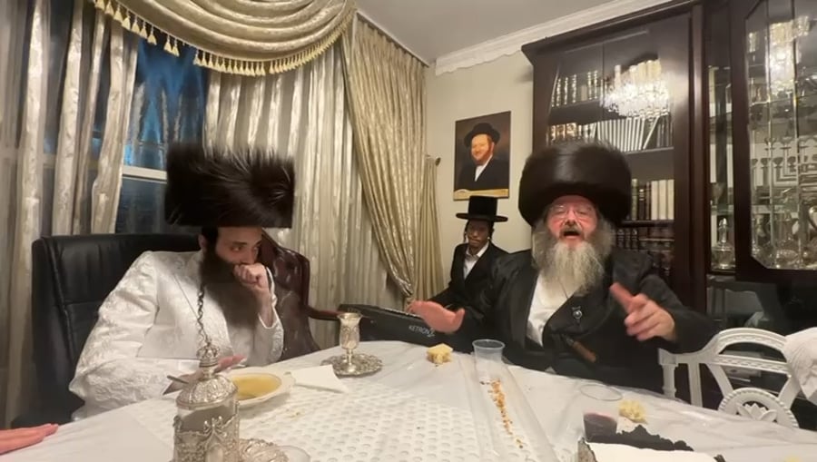 האדמו"ר מקאסוב לייקווד בטיש בצאת הצום