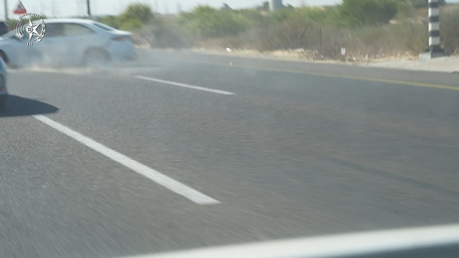 רגע המעצר בכביש 4