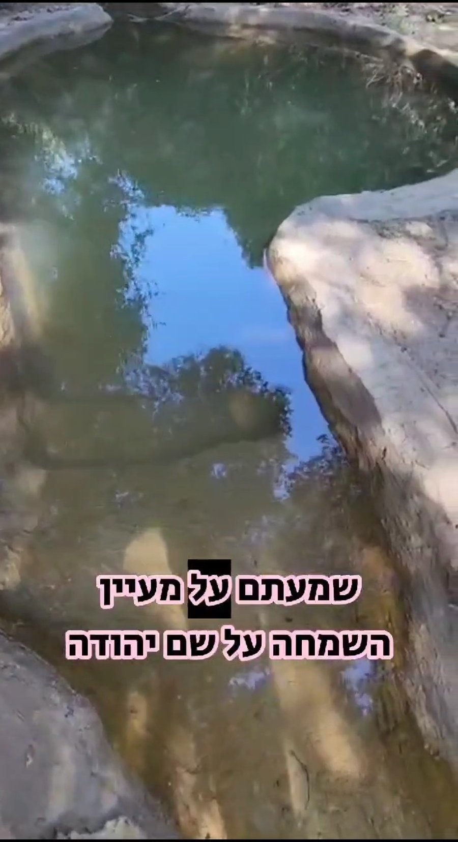 מעין השמחה ע"ש יהודה בכר הי"ד ליד בית שמש שחשף כותב השורות