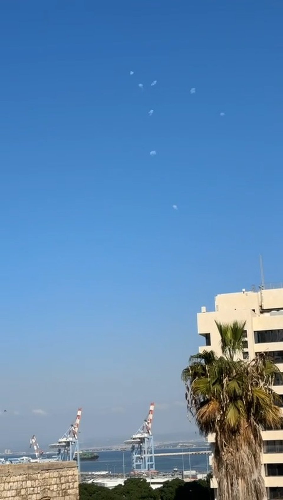 תיעוד מחיפה - יירוטים בשמי הקריות