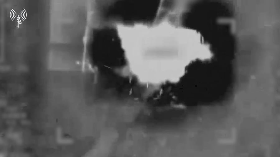 תיעוד של תקיפת החוליה של יחידת המערך האווירי של חיזבאללה