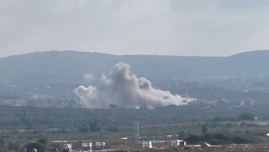 תקיפות צה"ל בכפר אל סמעייה במחוז צור שבדרום לבנון